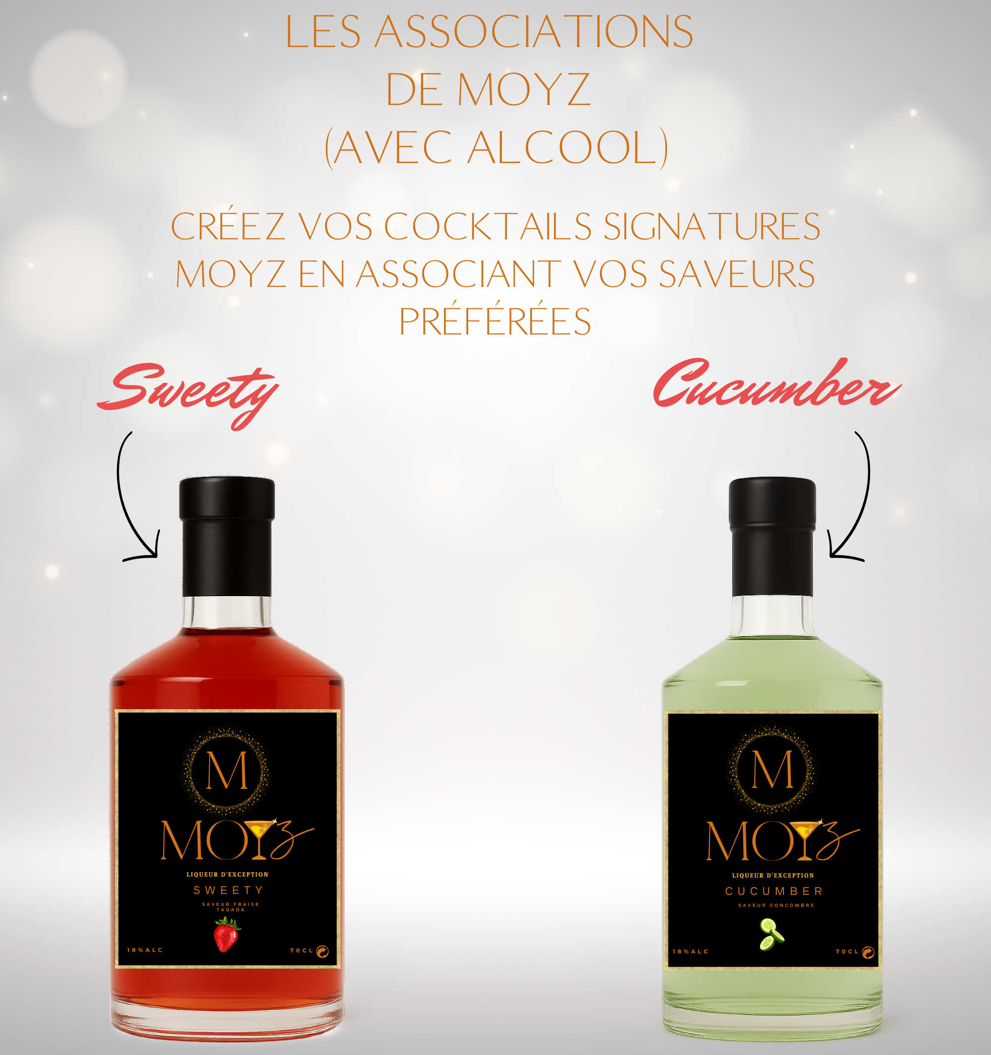 Mix & Match by MOYZ - SWEETY & CUCUMBER // Liqueur de Fraise Tagada et Liqueur de Concombre